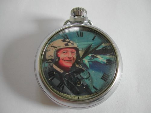 a rare smiths empire donald campbell commemorative land sea speed record pocket watch circa 1968 - CATEGORY: ANTIQUE WATCHES - DATED 1960