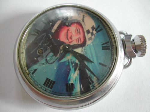A RARE SMITHS EMPIRE DONALD CAMPBELL COMMEMORATIVE LAND SEA SPEED RECORD POCKET WATCH CIRCA 1968 - ADDITIONAL PHOTO 2