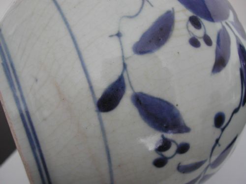 JAPANESE ARITA BLUE AND WHITE GALLIPOT DATING TO THE LATE 17TH CENTURY - ADDITIONAL PHOTO 7