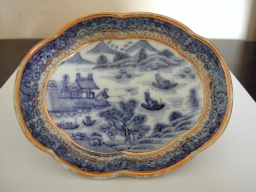 CHINESE BLUE WHITE NANKING SPOON TRAY 18TH CENTURY - ADDITIONAL PHOTO 1