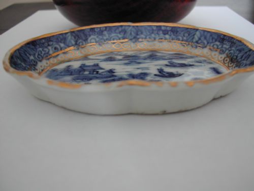 CHINESE BLUE WHITE NANKING SPOON TRAY 18TH CENTURY - ADDITIONAL PHOTO 3