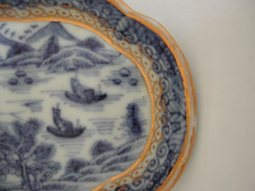 CHINESE BLUE WHITE NANKING SPOON TRAY 18TH CENTURY - ADDITIONAL PHOTO 5