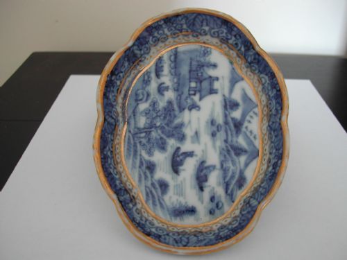 CHINESE BLUE WHITE NANKING SPOON TRAY 18TH CENTURY - ADDITIONAL PHOTO 6