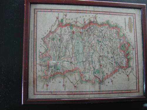a laurie whittle small map of the county of wiltshire dated 13th oct 1806 - CATEGORY: ANTIQUE MISCELLANEOUS - DATED 1800