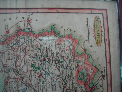 A LAURIE WHITTLE SMALL MAP OF THE COUNTY OF WILTSHIRE DATED 13TH OCT 1806 - ADDITIONAL PHOTO 1