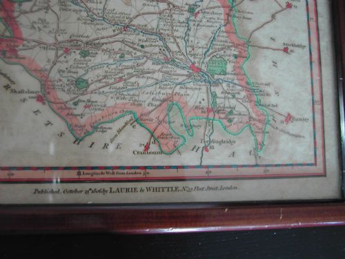 A LAURIE WHITTLE SMALL MAP OF THE COUNTY OF WILTSHIRE DATED 13TH OCT 1806 - ADDITIONAL PHOTO 9