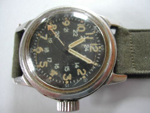 US AIR FORCE ELGIN TYPE A17A 18 JEWEL MILITARY ISSUED PILOTS WATCH CIRCA 1956 - ADDITIONAL PHOTO 2