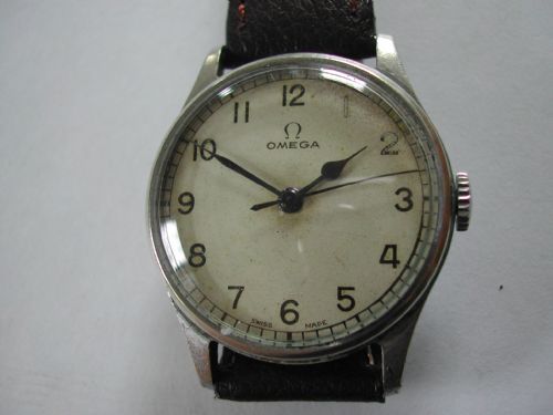ww2british royal navy fleet air arm omega pilots watch hs8 no 3652 circa 1943 - CATEGORY: ANTIQUE WATCHES - DATED 1940