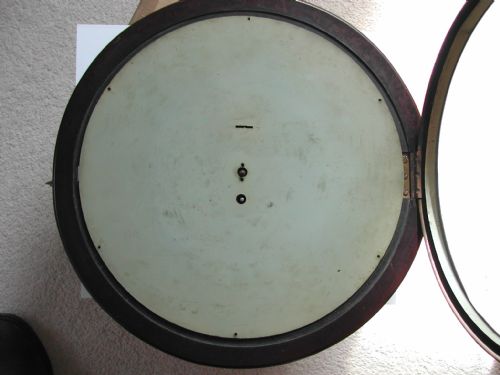 SMITHS ARMY ISSUE 14INCH DIAL WALL CLOCK IN AUSTERITY BAKELITE CASE DATED 1943 - ADDITIONAL PHOTO 7