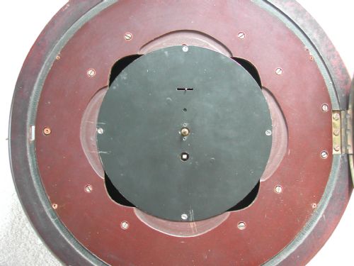 SMITHS ARMY ISSUE 14INCH DIAL WALL CLOCK IN AUSTERITY BAKELITE CASE DATED 1943 - ADDITIONAL PHOTO 8