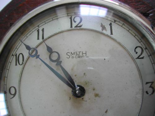 RESERVED KW GREAT WESTERN RAILWAY 8DAY SIGNAL BOX PORK PIE TOOL CLOCK NO 0596 BY SMITH DATING PRE1939 - ADDITIONAL PHOTO 2