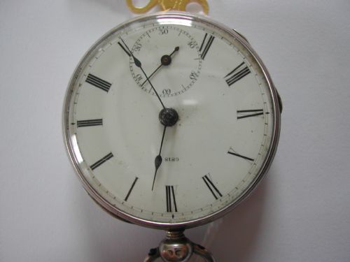 RARE DENT OF LONDON SILVER POCKET WATCH NO 6818 CIRCA 1842 - ADDITIONAL PHOTO 3