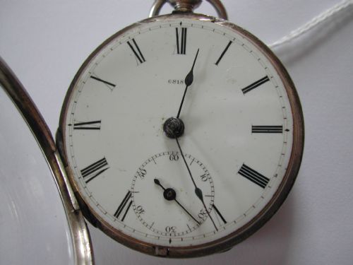 RARE DENT OF LONDON SILVER POCKET WATCH NO 6818 CIRCA 1842 - ADDITIONAL PHOTO 4