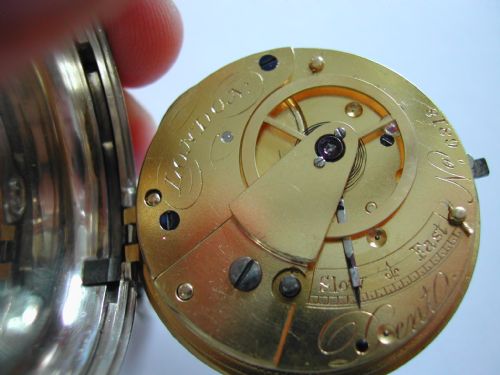 RARE DENT OF LONDON SILVER POCKET WATCH NO 6818 CIRCA 1842 - ADDITIONAL PHOTO 12
