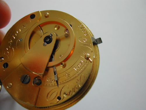 RARE DENT OF LONDON SILVER POCKET WATCH NO 6818 CIRCA 1842 - ADDITIONAL PHOTO 13