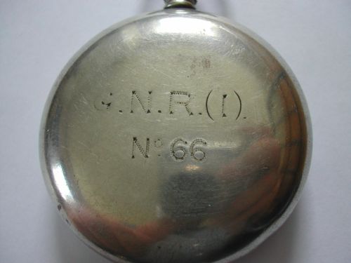 A RARE GNR I GREAT NORTHERN RAILWAY IRELAND POCKET WATCH ISSUE NO 66 BY OMEGA DATING PRE 1922 - ADDITIONAL PHOTO 2