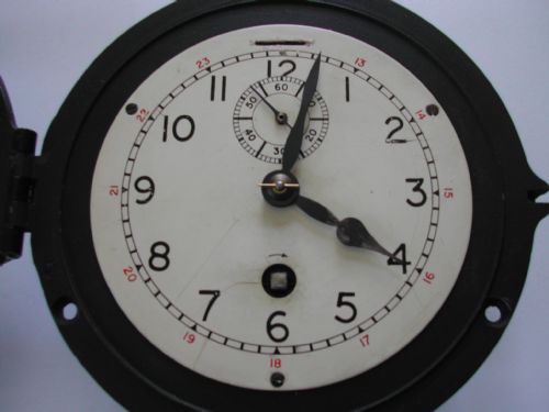 T F MERCER RAF MARK1 WW2 AIRCRAFT CLOCK FOR USE ON FLYING BOATS REF NO 6A433 ISSUE NO 15640 - ADDITIONAL PHOTO 1