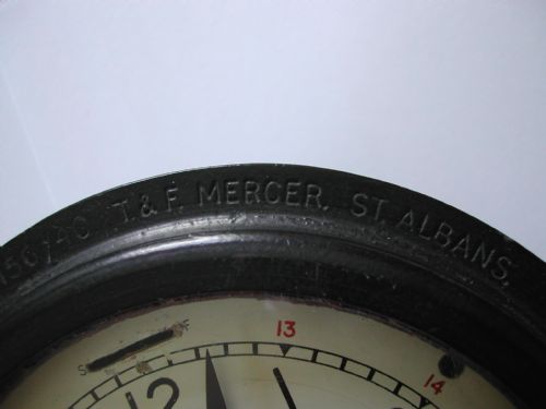 T F MERCER RAF MARK1 WW2 AIRCRAFT CLOCK FOR USE ON FLYING BOATS REF NO 6A433 ISSUE NO 15640 - ADDITIONAL PHOTO 3