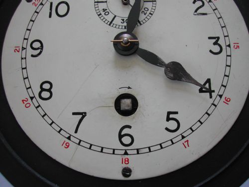 T F MERCER RAF MARK1 WW2 AIRCRAFT CLOCK FOR USE ON FLYING BOATS REF NO 6A433 ISSUE NO 15640 - ADDITIONAL PHOTO 9