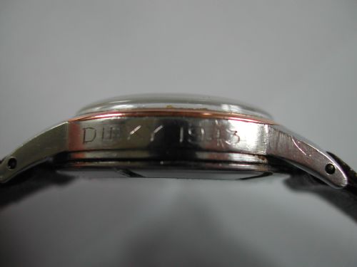OMEGA ROSE GOLD CAPPED WW2 MILITARY DESIGN CENTRE SECONDS WATERPROOF WATCH DATED 1943 - ADDITIONAL PHOTO 6