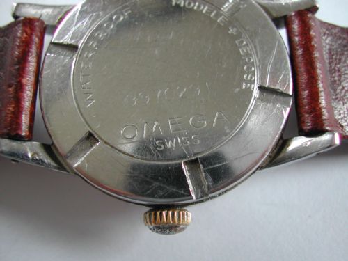 OMEGA ROSE GOLD CAPPED WW2 MILITARY DESIGN CENTRE SECONDS WATERPROOF WATCH DATED 1943 - ADDITIONAL PHOTO 7