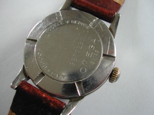 OMEGA ROSE GOLD CAPPED WW2 MILITARY DESIGN CENTRE SECONDS WATERPROOF WATCH DATED 1943 - ADDITIONAL PHOTO 8