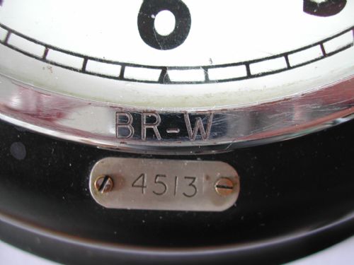 A RARE BRW BRITISH RAIL WESTERN ISSUED RAILWAY CLOCK BY F W ELLIOTT NO BRW 4513 DATING CIRCA 1955 - ADDITIONAL PHOTO 9