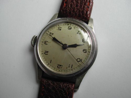 RARE WW2 RAF ISSUED EBEL PILOTS WATCH SUPPLIED BY THE GOLDSMITHS SILVERSMITHS CO LTD ISSUE NO 1318440 DATED 1940 - ADDITIONAL PHOTO 2