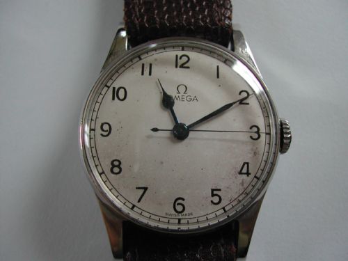 Omega Raf Issued Full Stainless Steel Cased Watch, A.m. 6b/159 5396/42, Dated 1942