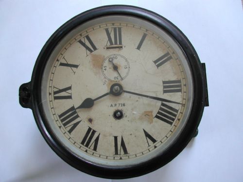 smiths royal naval issue ap admiralty pattern 726 submarine bulkhead clock circa 1940 - CATEGORY: ANTIQUE CLOCKS - DATED 1940