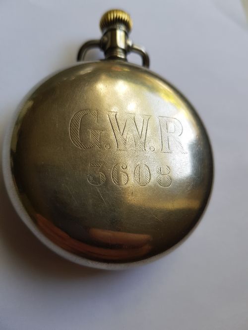 GWR GREAT WESTERN RAILWAY ISSUED POCKET WATCH NO 3608 DATING PRE1922 - ADDITIONAL PHOTO 2