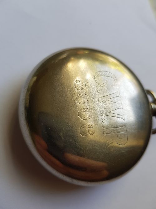 GWR GREAT WESTERN RAILWAY ISSUED POCKET WATCH NO 3608 DATING PRE1922 - ADDITIONAL PHOTO 3