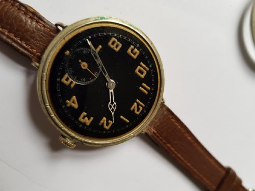 FOR SALE THIS RARE WW1 MILITARY ISSUED BLACK DIAL TRENCH WATCH DATING TO 1917 - ADDITIONAL PHOTO 14