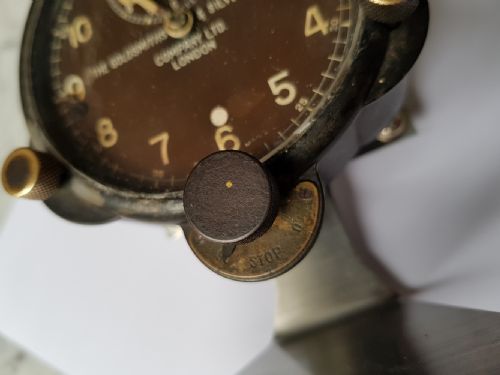 THE GOLDSMITHS SILVERSMITHS COMPANY LTD TIME OF TRIP AIRCRAFT CLOCK DATING CIRCA 1938 - ADDITIONAL PHOTO 6