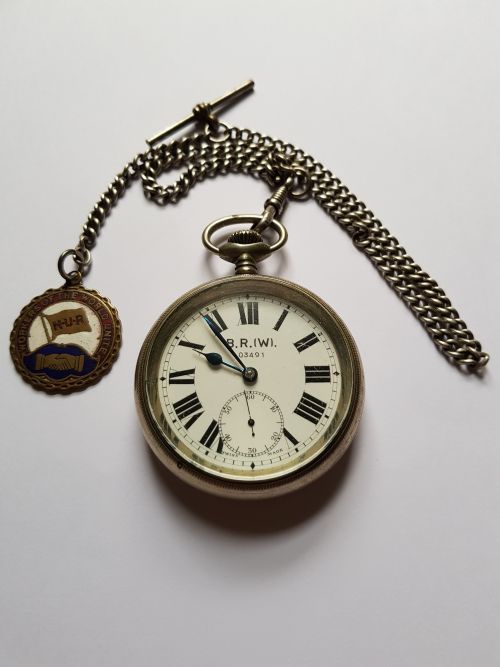 british rail western region pocket watch issue no 03491 by limit dating post 1948 - CATEGORY: ANTIQUE WATCHES - DATED 1950