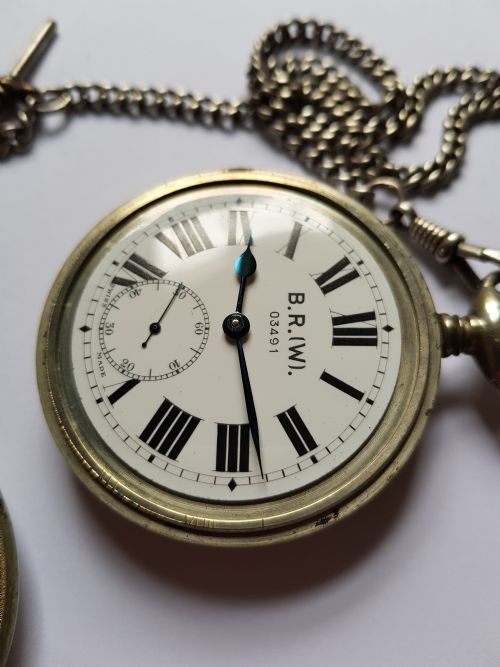 BRITISH RAIL WESTERN REGION POCKET WATCH ISSUE NO 03491 BY LIMIT DATING POST 1948 - ADDITIONAL PHOTO 5