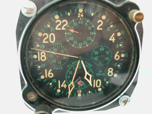 WW2 HAMILTON AIRCRAFT COMPLICATION COCKPIT CLOCK CIRCA 1942 - ADDITIONAL PHOTO 6