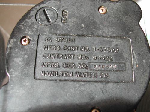 WW2 HAMILTON AIRCRAFT COMPLICATION COCKPIT CLOCK CIRCA 1942 - ADDITIONAL PHOTO 7