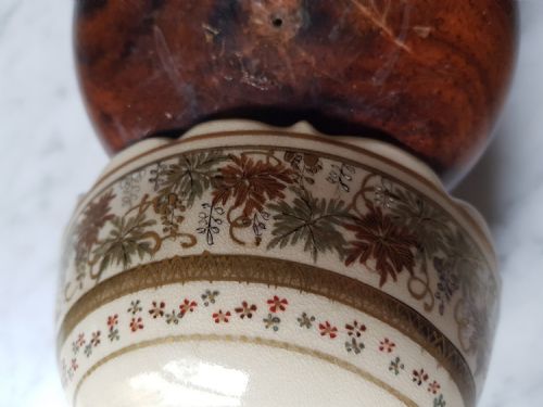 JAPANESE SATSUMA BOWL WITH LOBBED SLIGHTLY EVERTED RIM MEIJI PERIOD - ADDITIONAL PHOTO 5