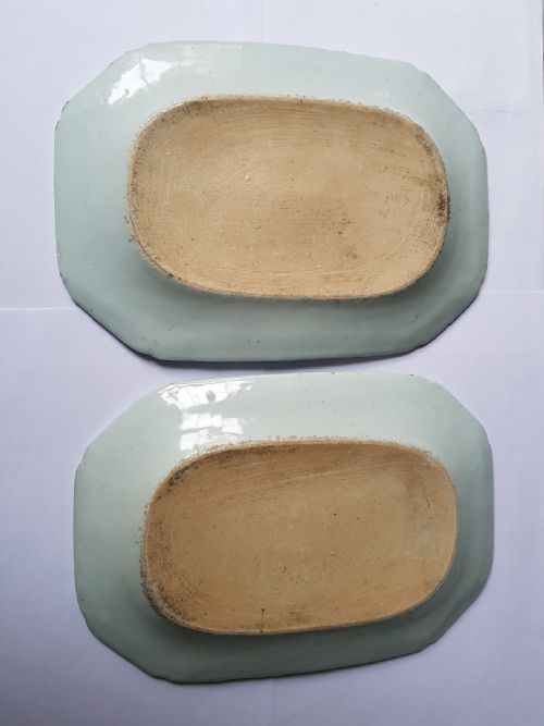 ATTRACTIVE PAIR OF CHINESE BLUE AND WHITE RECTANGULAR PLATES DATING CIRCA 1750 - ADDITIONAL PHOTO 5