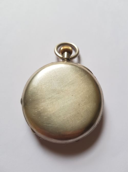 DENT FULL HUNTER CASED SILVER KEYLESS PINSET POCKET WATCH DATING TO LATE 1901 - ADDITIONAL PHOTO 1