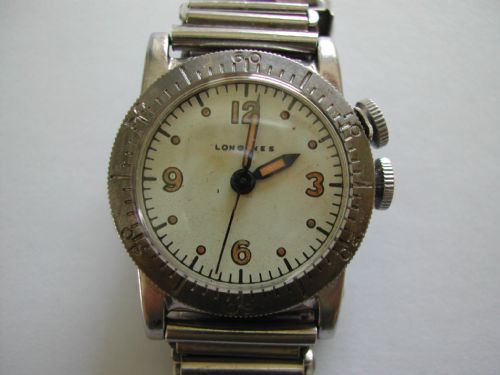 reserved jb longines weems canadian transatlantic air service issued pilots watch circa 1942 - CATEGORY: ANTIQUE WATCHES - DATED 1940