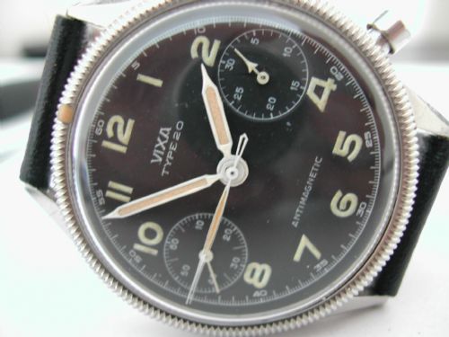 VIXA TYPE 20 FRENCH AIR FORCE MILITARY ISSUED PILOTS CHRONOGRAPH DATED 1954 - ADDITIONAL PHOTO 1