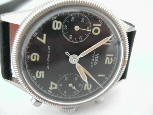 VIXA TYPE 20 FRENCH AIR FORCE MILITARY ISSUED PILOTS CHRONOGRAPH DATED 1954 - ADDITIONAL PHOTO 2