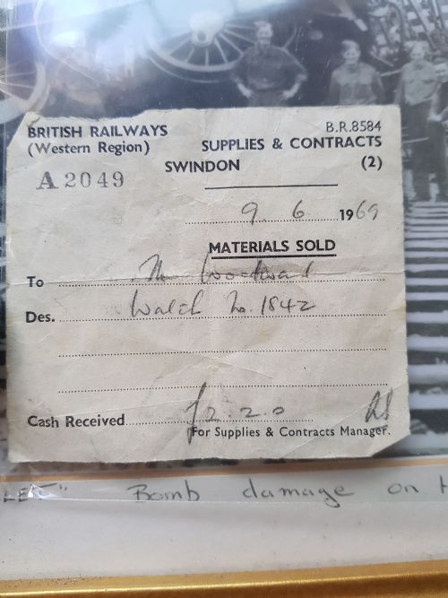GWR GREAT WESTERN RAILWAY POCKET WATCH ISSUE NO 1842 BY ROTHERHAMS DATING PRE1922 - ADDITIONAL PHOTO 3
