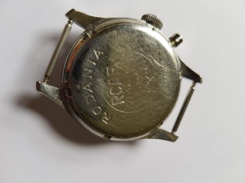 A RARE RCAF ROYAL CANADIAN AIR FORCE PILOTS SINGLE BUTTON CHRONOGRAPH BY RODANIA REF SERIAL NO 1287 6W16 S 4449H DATING CIRCA 1955 - ADDITIONAL PHOTO 7
