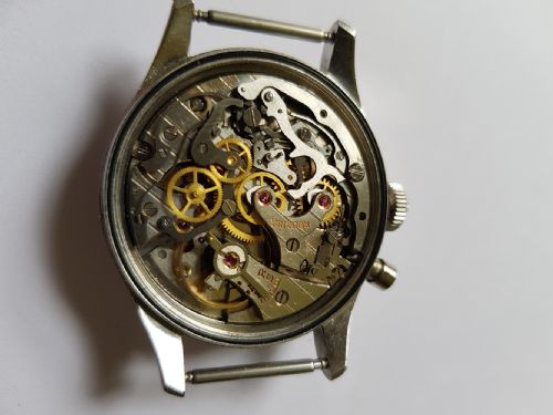 A RARE RCAF ROYAL CANADIAN AIR FORCE PILOTS SINGLE BUTTON CHRONOGRAPH BY RODANIA REF SERIAL NO 1287 6W16 S 4449H DATING CIRCA 1955 - ADDITIONAL PHOTO 11