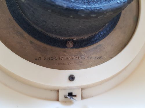 SMITHS RAF ISSUE WALL CLOCK DATED 1951 IN RARE WHITE PLASTIC CASE - ADDITIONAL PHOTO 2