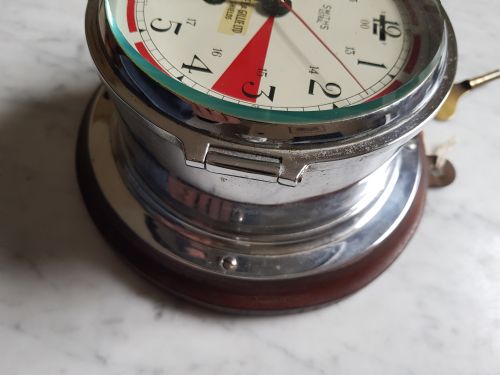 SMITHS ASTRAL SHIPS RADIO ROOM CLOCK RETAILED BY JOHN LILLEY GILLIE LTD NORTH SHIELDS DATING CIRCA 1950 - ADDITIONAL PHOTO 6
