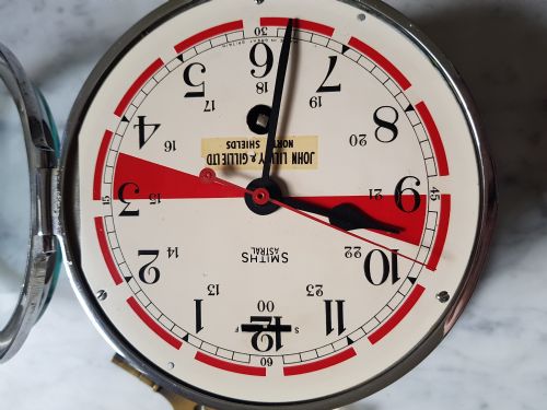 SMITHS ASTRAL SHIPS RADIO ROOM CLOCK RETAILED BY JOHN LILLEY GILLIE LTD NORTH SHIELDS DATING CIRCA 1950 - ADDITIONAL PHOTO 14